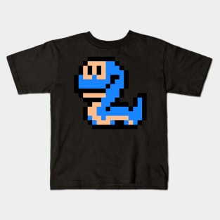 8-Bit Snake Enemy Kids T-Shirt